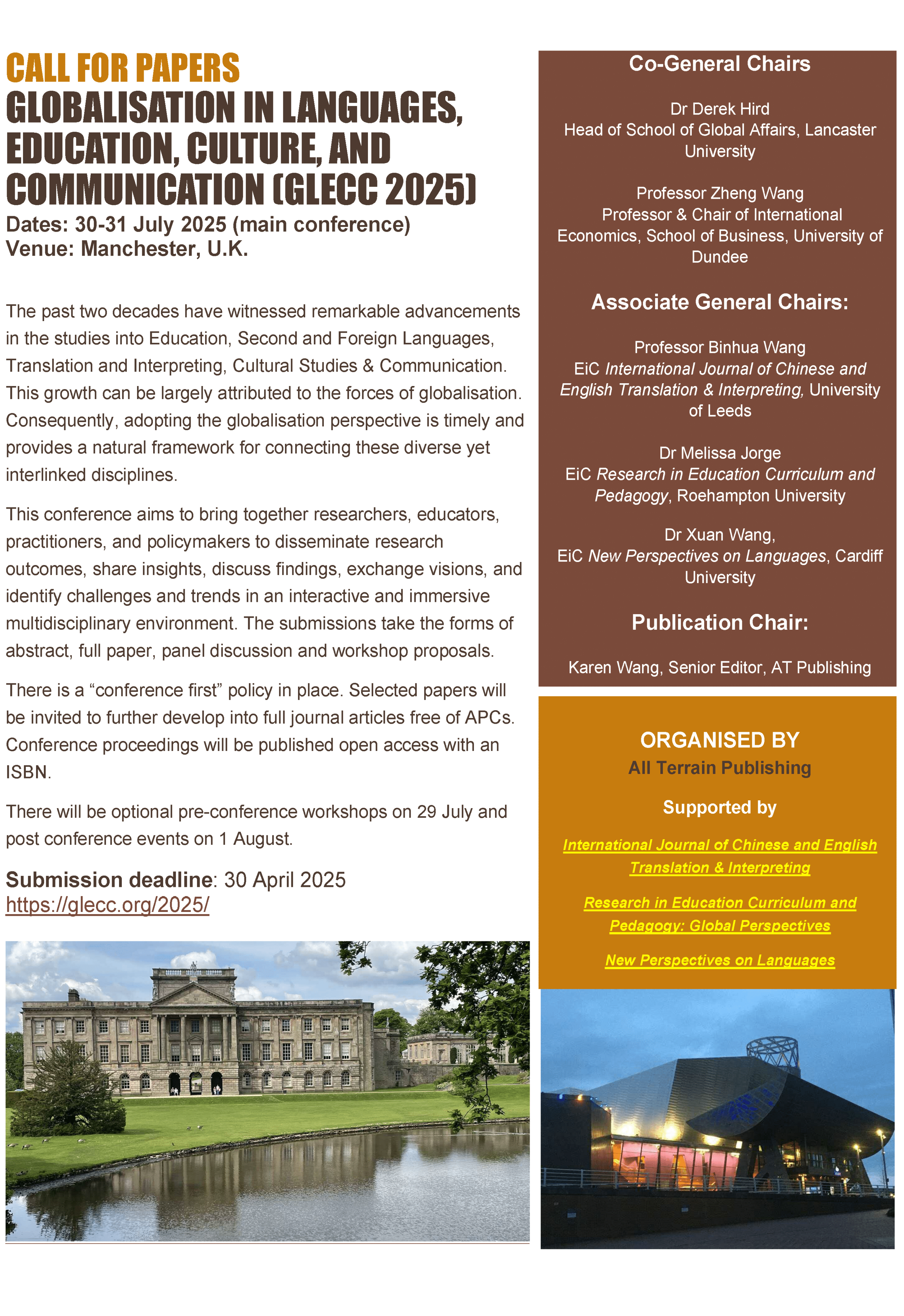 GLECC 2025 – International Conference on Globalisation in Languages, Education, Culture, and Communication